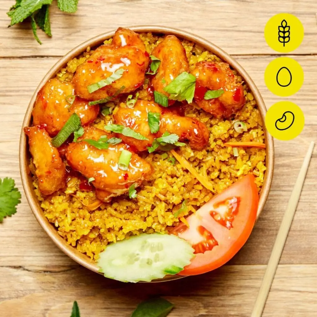 Bangcook Sweety Poulet - fast food thaï au poulet croustillant en sauce sucrée et riz parfumé