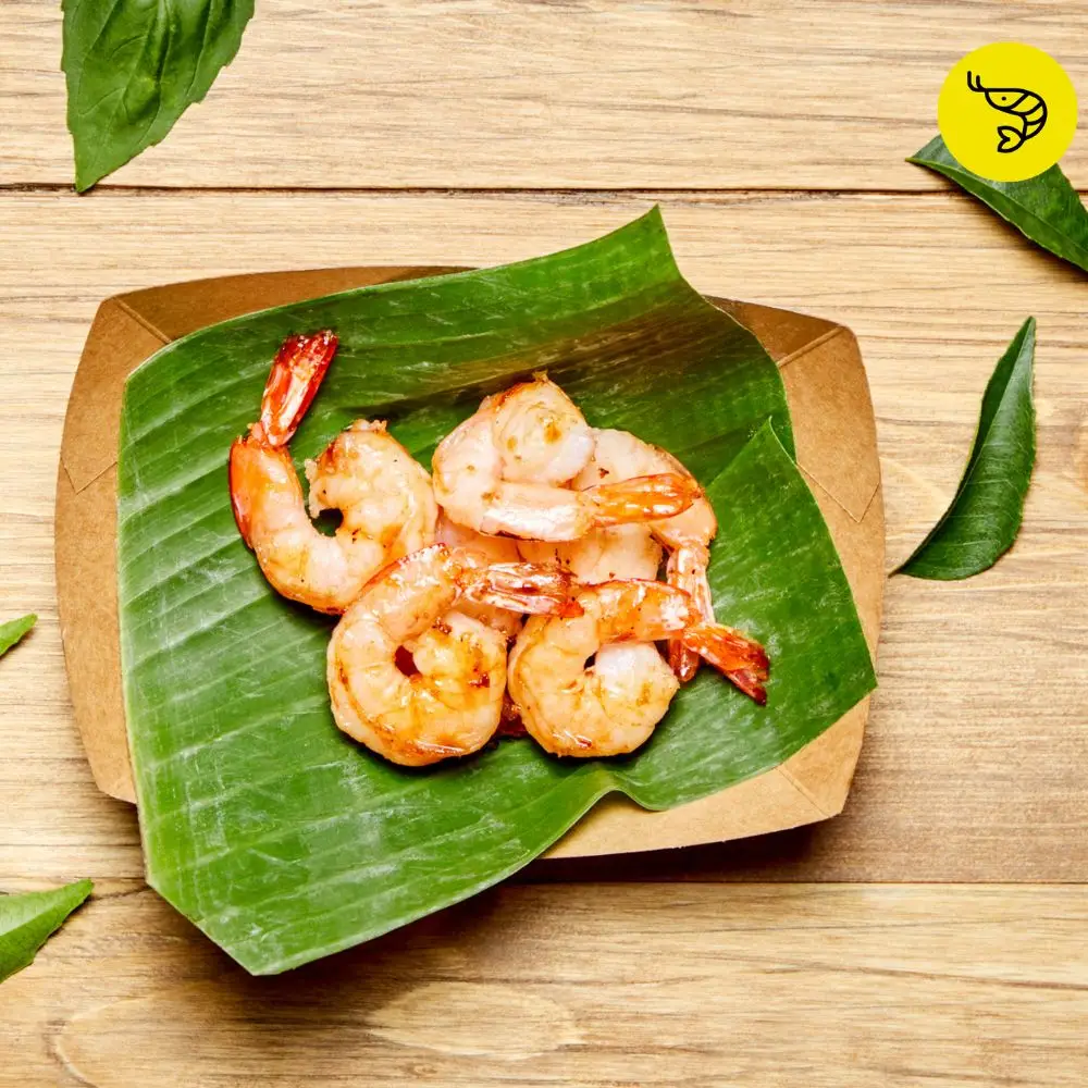 Bangcook – Supplément Crevettes, crevettes sautées savoureuses pour enrichir vos plats thaï, riz ou nouilles au wok.