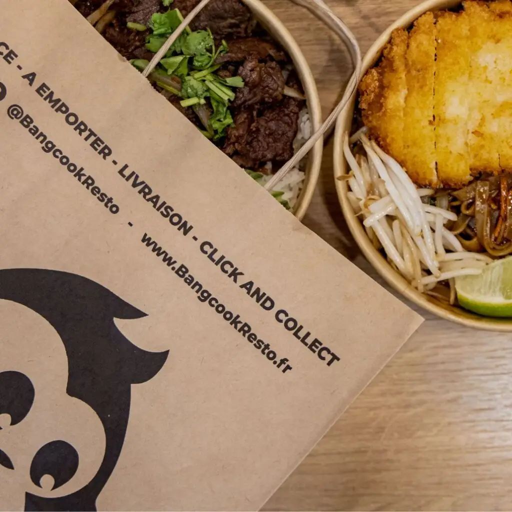 Emballage écoresponsable Bangcook : cuisine thaï à emporter dans des contenants recyclables et respectueux de l’environnement