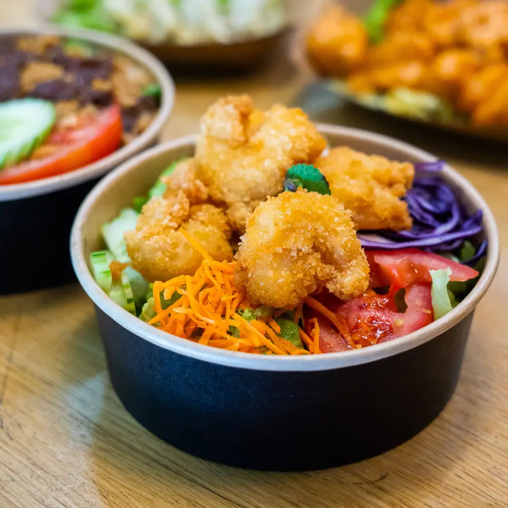 salade thai bouchées de crevettes pannée bangcook resto street food thai