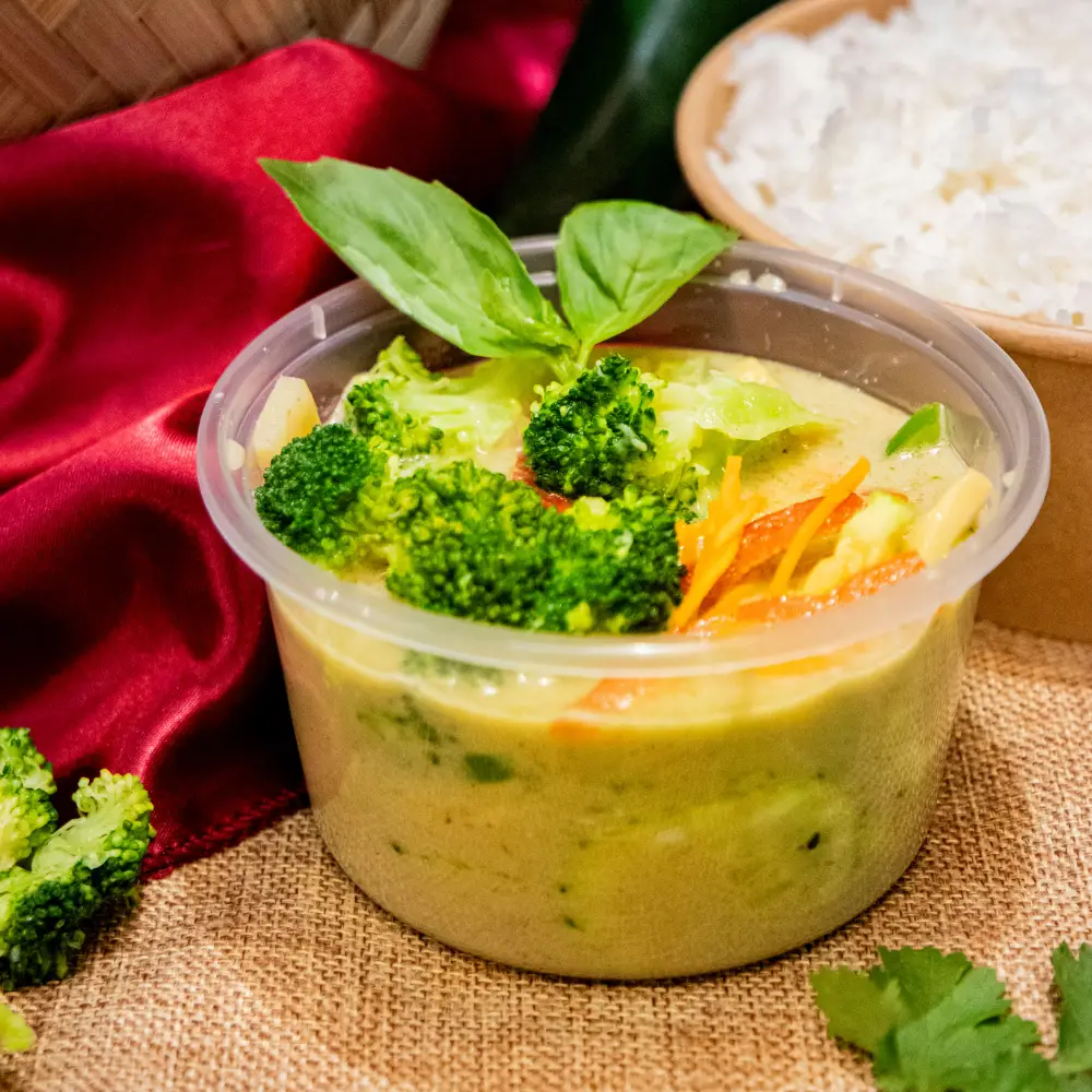 curry vert légumes chaud veggy healthy bangcook