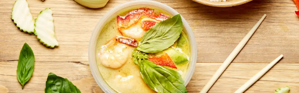 curry vert crevettes bangcook fast good thai