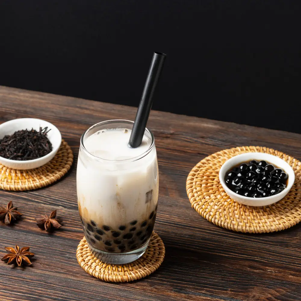 la tendance moderne du thé tapioca