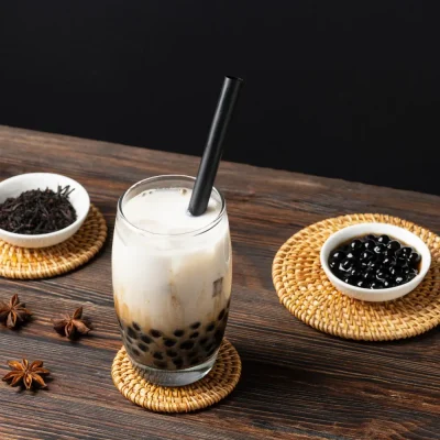 la tendance moderne du thé tapioca
